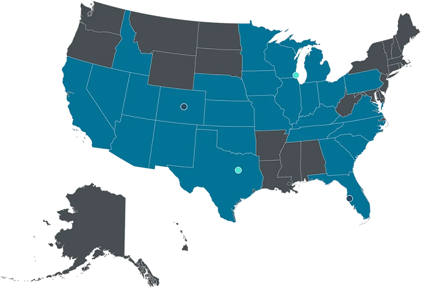 Map of United States