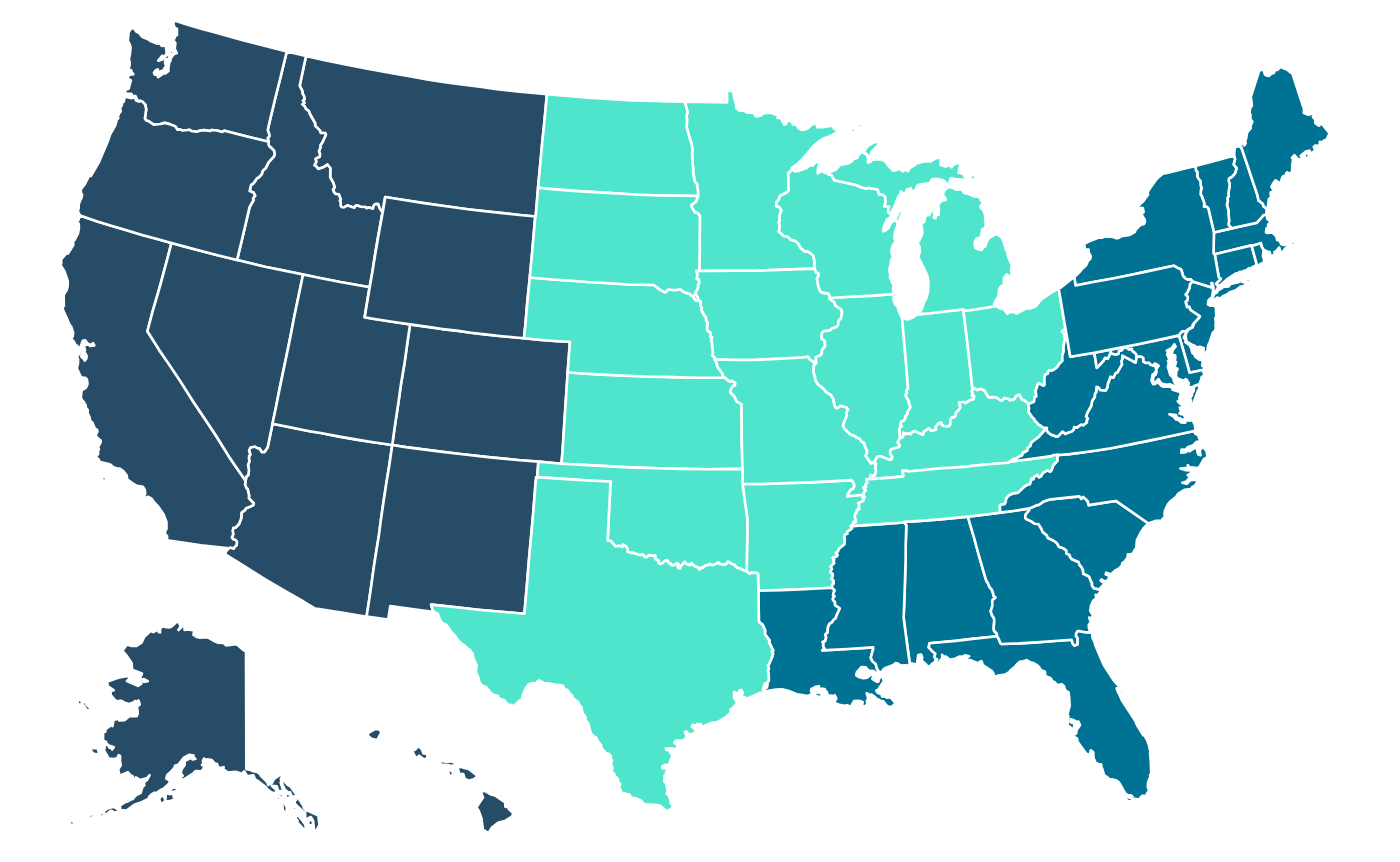 United States map